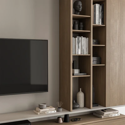 TV Wall Wooden - Set 107 — Вид 5