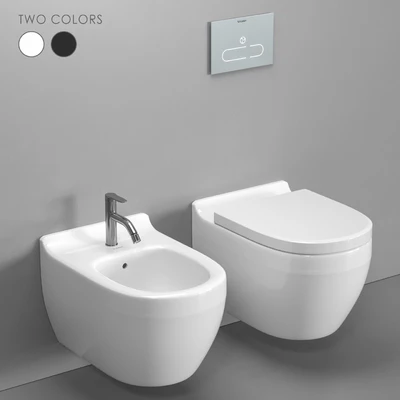 Duravit Starck 3 wall-hung toilet and bidet — Ver 1