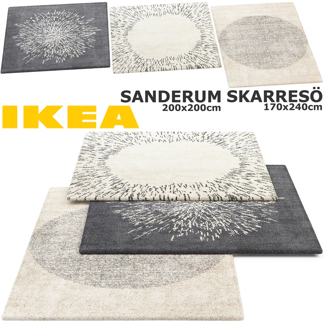IKEA SANDERUM, SKARRESO (САНДЕРУМ,СКАРРЕСЁ) RUGS SET — Скачать