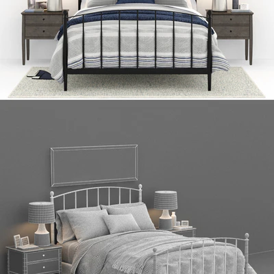 crateandbarrel Mason Shadow Queen Bed — Вид 3
