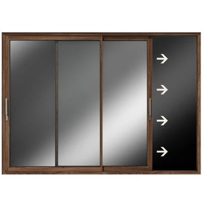 Раздвижные витражные алюминиевые окна /  Sliding Stained Glass Aluminum Windows — Вид 7