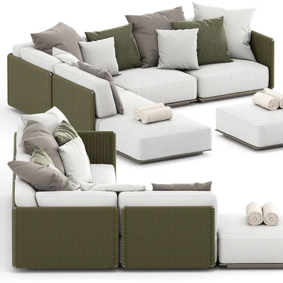 EDDY OUTDOOR SOFA 2 by FLEXFORM — Ver 1