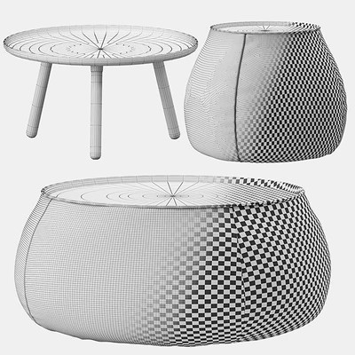 Coffee and side table set — Ver 3