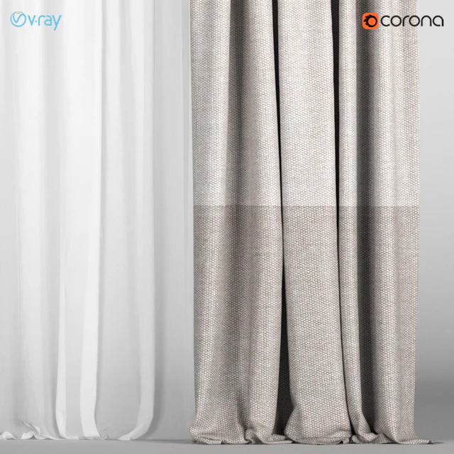 Light curtains of two colors + white tulle. — Descargar