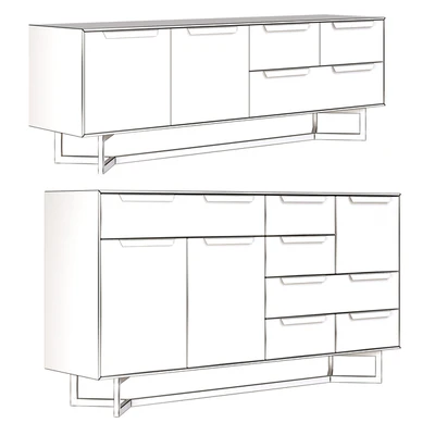 Hedberg nightstand, chest of drawers, TV stand — Ver 3
