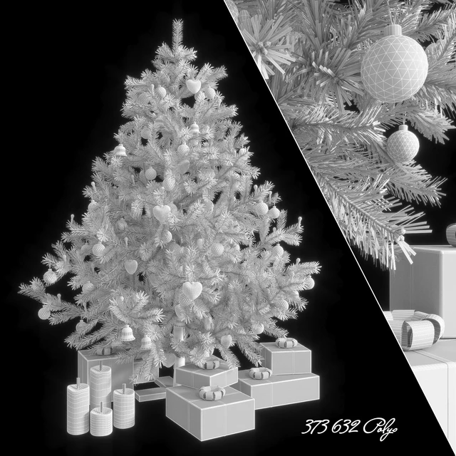 Fir-tree artificial New Year's blue — Descargar