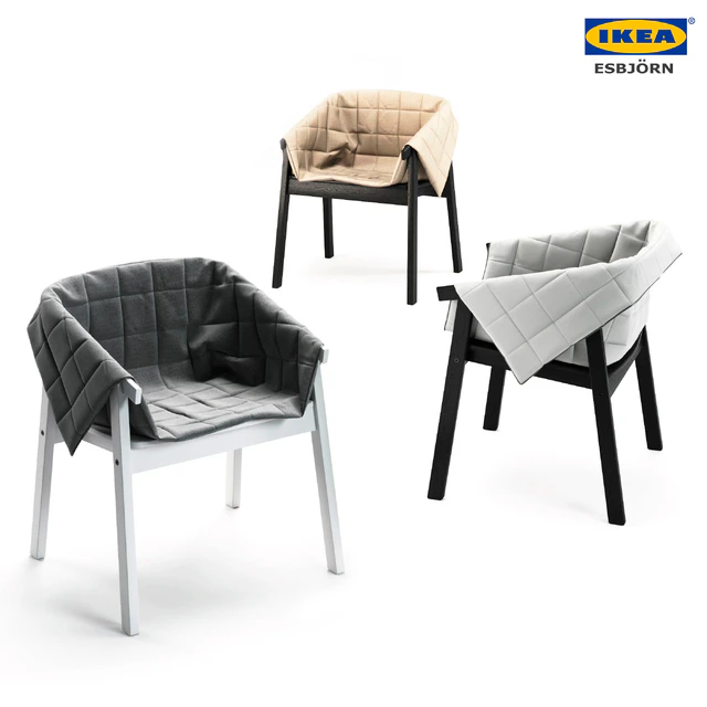 IKEA (chair Esbjorn. Table Tranetorp. Ikea PS led lamp) — Descargar
