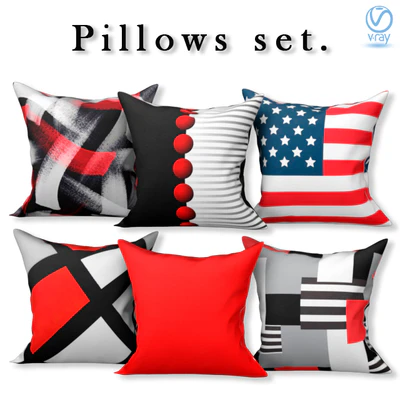 Set of decorative sofa cushions (Set 070). — Descargar