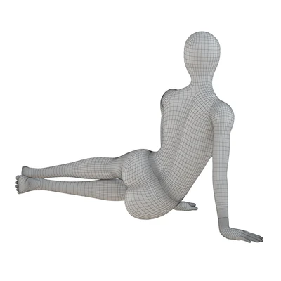 Black female mannequin in a lying pose 51 — Вид 5
