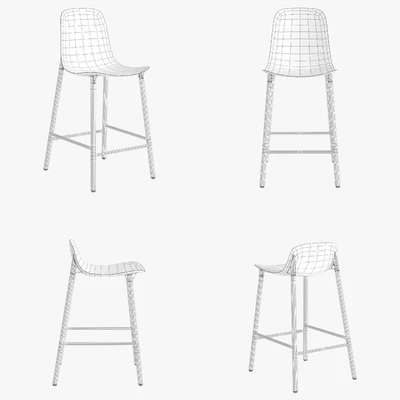 Kristalia sharky stool wood — Ver 4