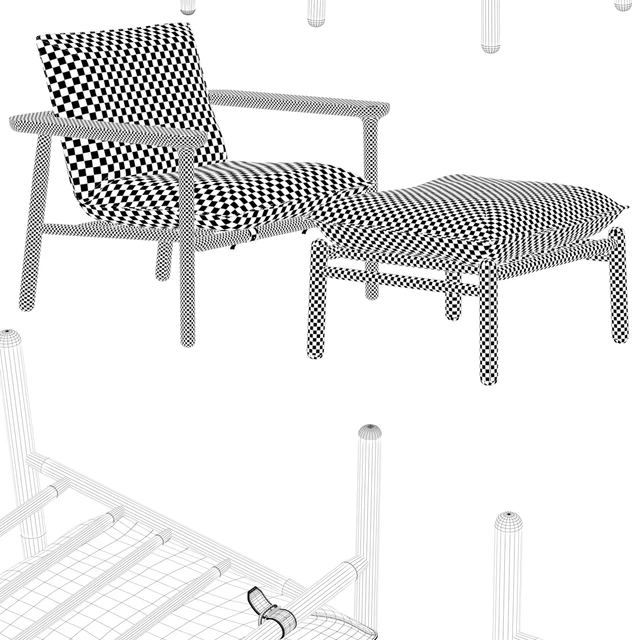Zanat Igman armchair ottoman — Скачать