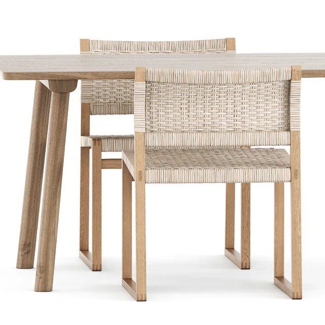 BM62 and BM61 Chair and Taro Table by Fredericia Furniture — Скачать