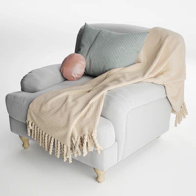 Rose Fabric Armchair — Вид 5