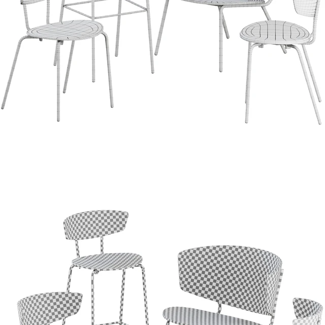 Herman Chairs + Bar stool + Lounge by Ferm Living — Descargar