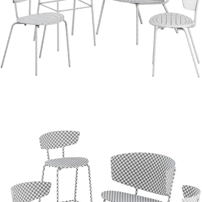 Herman Chairs + Bar stool + Lounge by Ferm Living — Ver 3