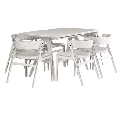 Kitchen table Plinto-1 Brown sliding, chair Jasper — Ver 6
