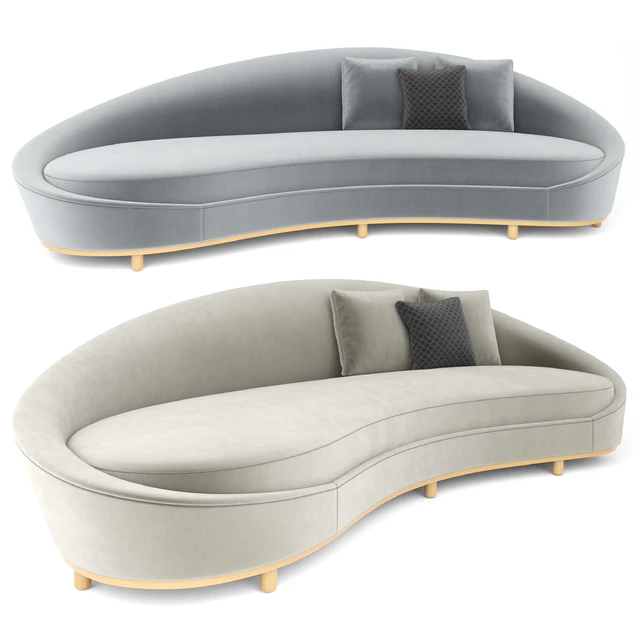 Curve Cream Sofa — Скачать