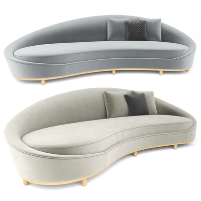 Curve Cream Sofa — Вид 6