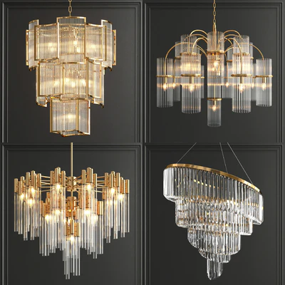 Collection of modern crystal chandeliers — Ver 1