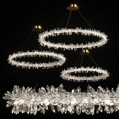 Crystal ring chandelier SIBYL — Ver 1