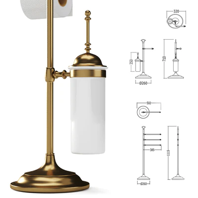 Devon & Devon Single Bathroom Accessories — Ver 5