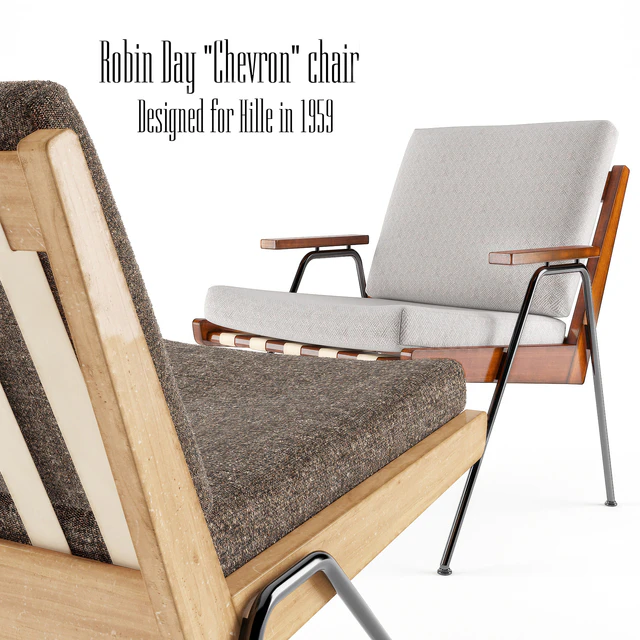 ROBIN DAY CHEVRON CHAIR HILLE 1959 — Скачать