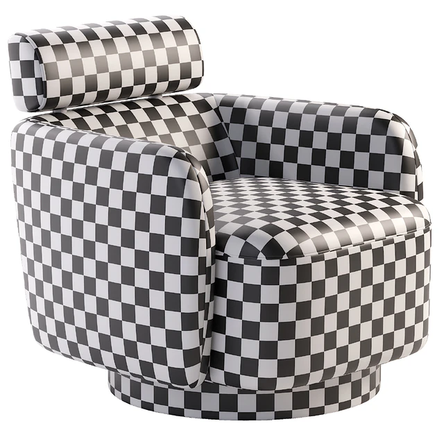 Luna Swivel Accent Chair With Adjustable Backrest — Скачать