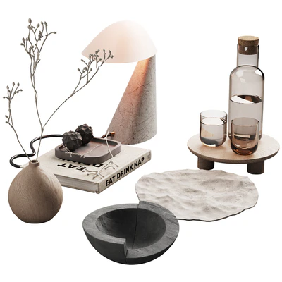 371 decorative set 039  japandi accessories kit 01 — Вид 7