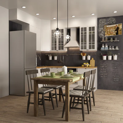 Scandinavian style kitchen I Scandinavian style kitchen — Ver 1