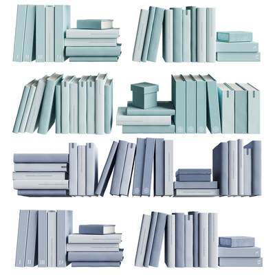7colors monochrome books set — Ver 7