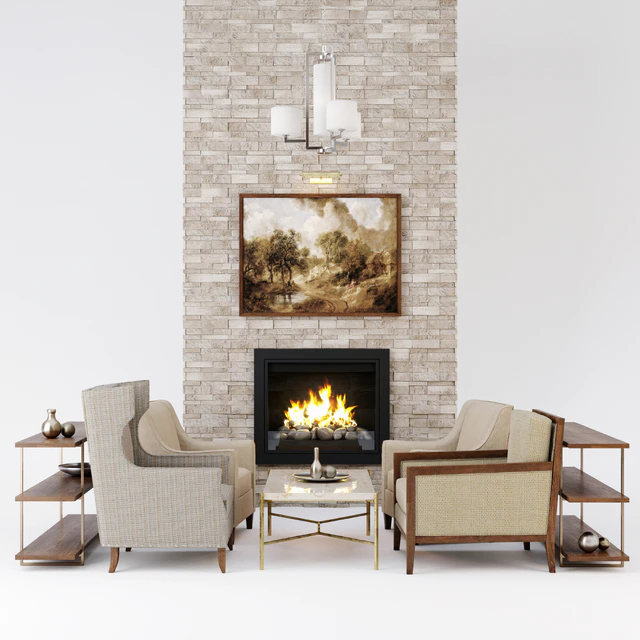 Furniture set vs fireplace — Descargar