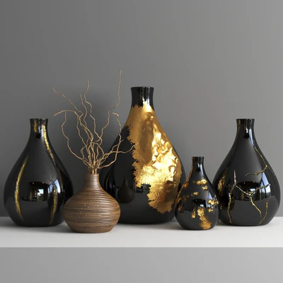 set1259- golden vases2 — Вид 1