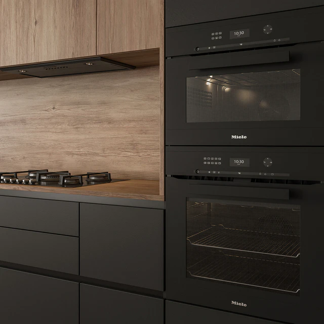 Kitchen Modern - Wood and Black 114 — Скачать