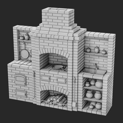 Brick oven barbecue — Ver 4