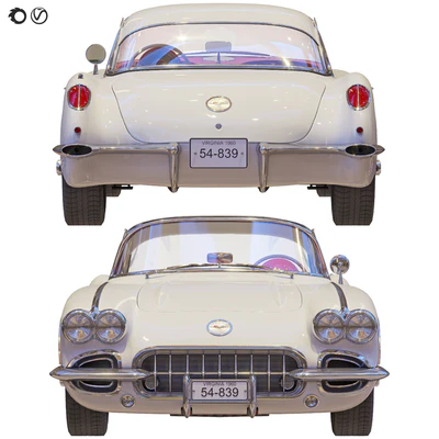 Chevrolet Сorvette Coupe 1960 с крышей — Вид 6