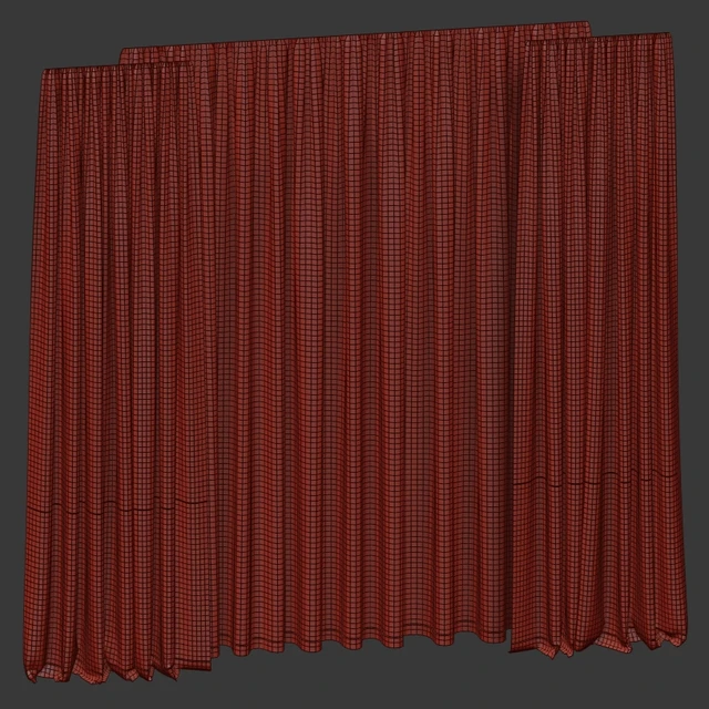 Two-tone curtains with tulle. — Descargar