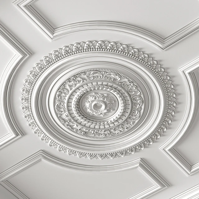 Потолок в классическом стиле.Classic coffered ceiling — Скачать