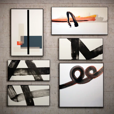 The picture in the frame: 11 Pieces (Collection 42) Abstract — Ver 1