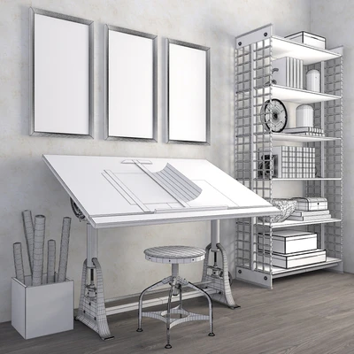 Decorative set in loft style RH — Ver 3