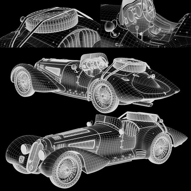 Alfa Romeo 8C 2900B Mille Miglia Roadster — Descargar