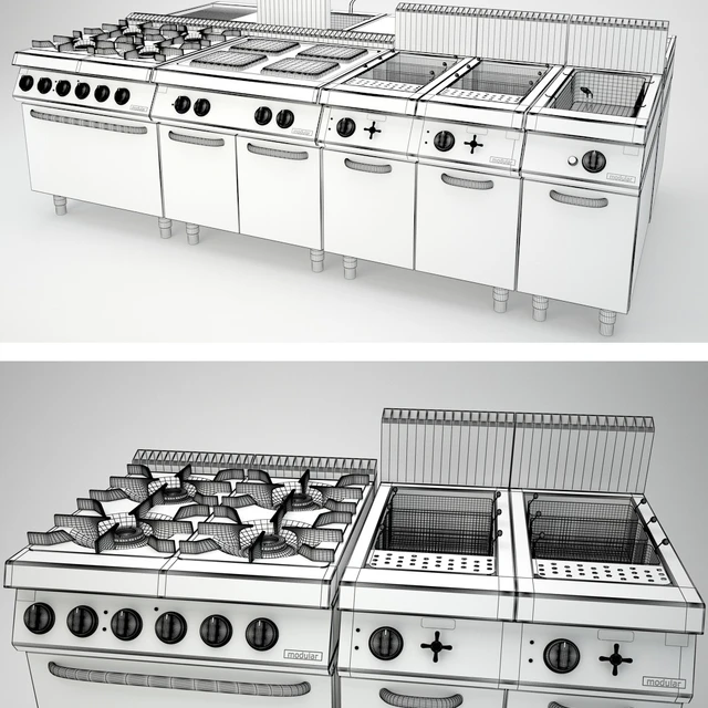 Professional kitchen Modular - collection Pratika — Descargar