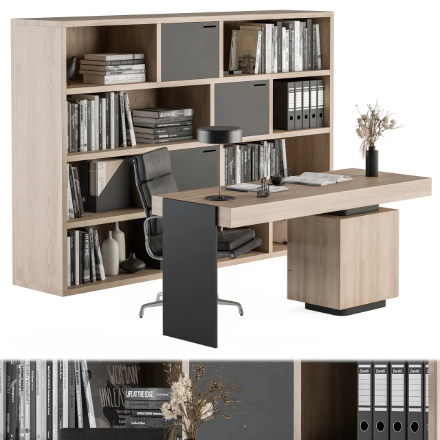 Office Furniture Wood Boss Desk - Manager Set Table 42 — Скачать