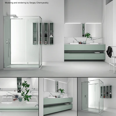 Bathroom furniture set Gold — Вид 1
