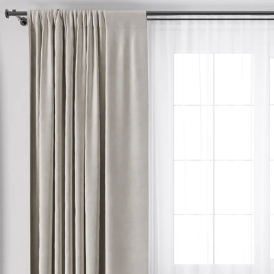 yellow Curtains with metal curtain rod 07 — Ver 6