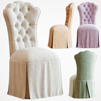 HORCHOW Allison Tufted Vanity Chair — Вид 1