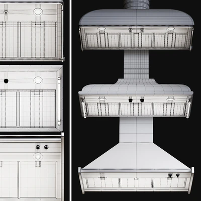 Kitchen Appliances Smeg Hoods Set 1 — Ver 3