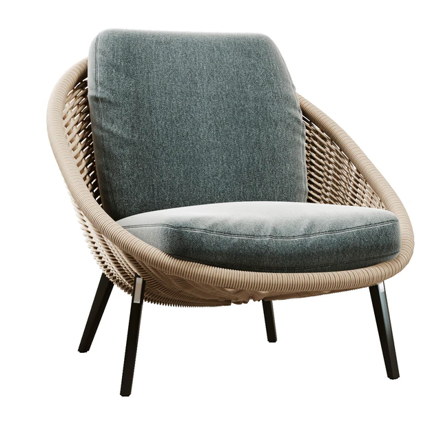Minotti Lido Cord Outdoor Armchair — Скачать