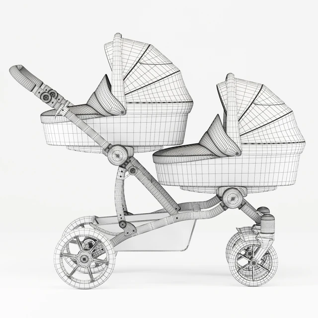 Carriage for twins for newborns — Descargar