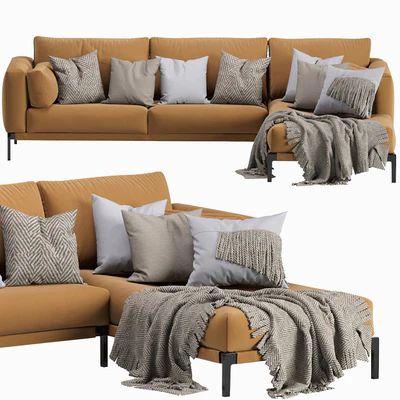 Flexform Romeo Chaise Longue Sofa — Ver 7