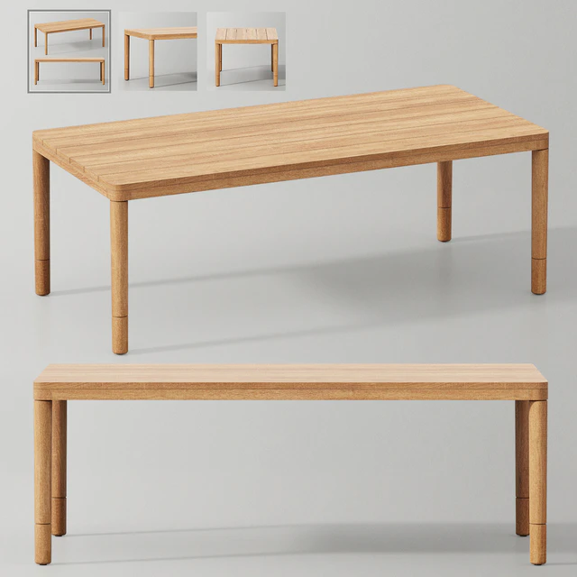 MIRAMAR TEAK DINING TABLE — Descargar